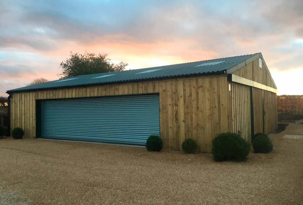 ABC supplied Goddards with a class 2 agricultural timber clad building with a concrete floor.
